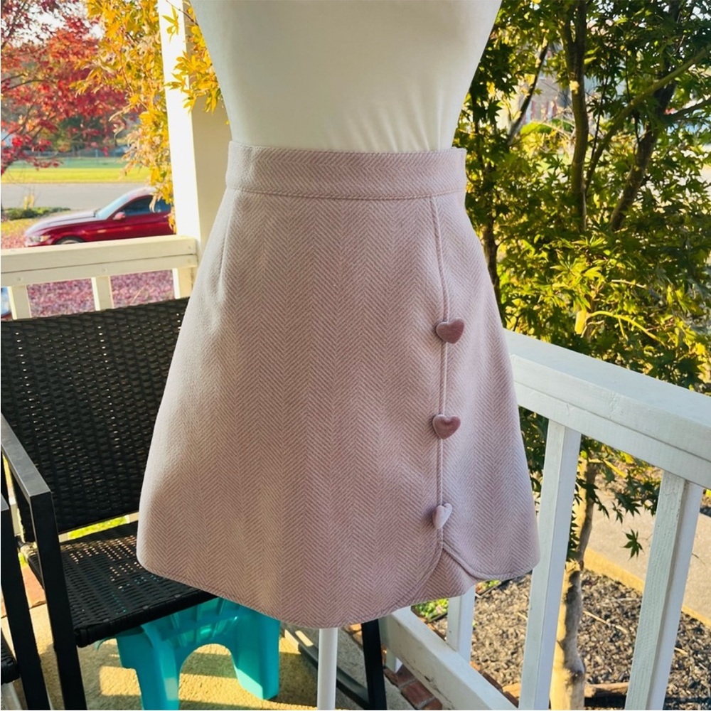 Pink Liz Lisa Skirt with Heart Buttons